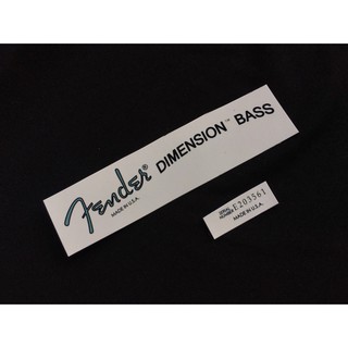 โลโก้หัวกีตาร์ Fender Dimesion Bass 1