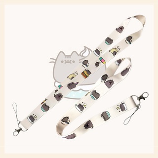 ใหม่ Pusheen สายคล้องคอ รูปแมว สําหรับพวงกุญแจ โทรศัพท์มือถือ บัตรประจําตัวประชาชน