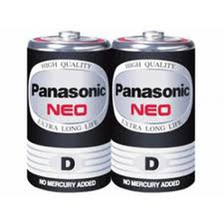 ถ่านไฟฉาย Panasonic NEO R20NT/2SL D (แพ็ค 2 ก้อน)