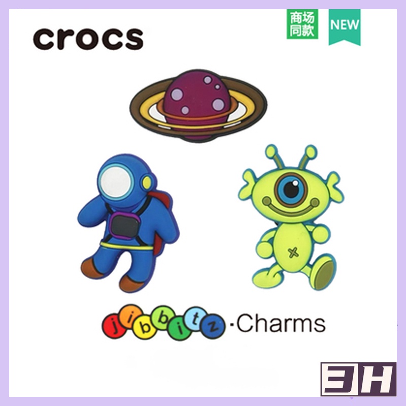 CROCS จี้รูปนักบินอวกาศ Croc jibbitz เครื่องประดับรองเท้า คุณภาพสูง