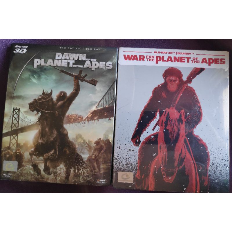 Blu-ray3D+2D Dawn of the Planet of The Apes, Blu-ray Steelbook War for the Planet of The Apes บลูเรย