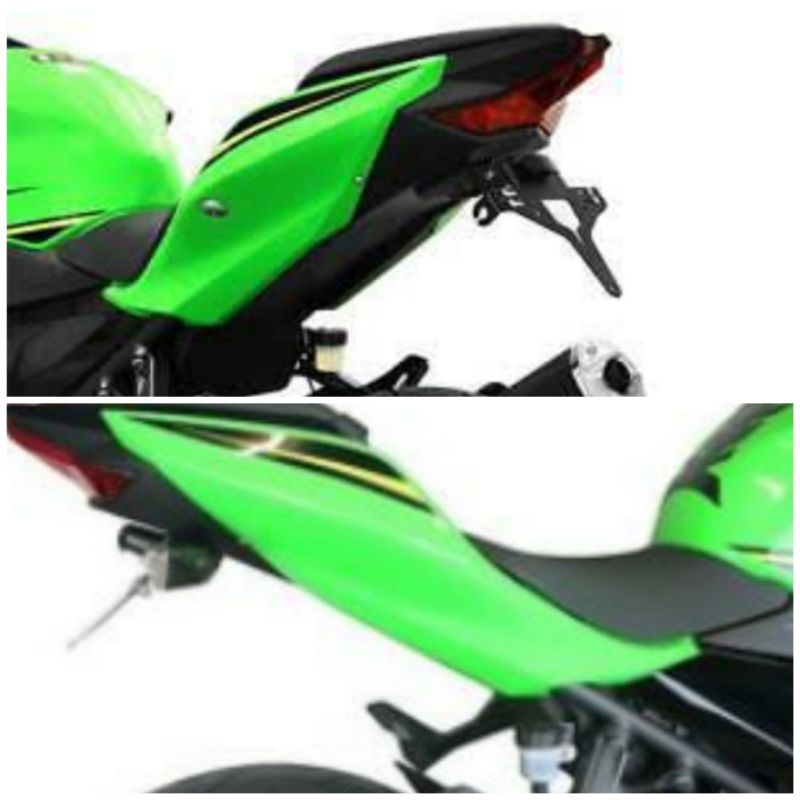 แฟริ่งท้ายNinja 400แท้ บังโคลนหน้าสีเขียวบังโคลนหน้าน็อตและลูกยางเบิกศูนย์สติ๊กเกอร์ติดถังน้ำมันKawa