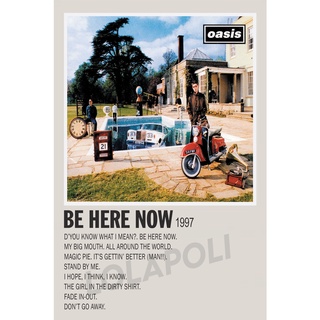 โปสเตอร์ ลายปกอัลบั้ม Be Here Now ศิลปิน Oasis