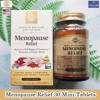 Solgar - Menopause Relief 30 Mini-Tablets วิตามินรวม สำหรับวัยหมดประจำเดือน