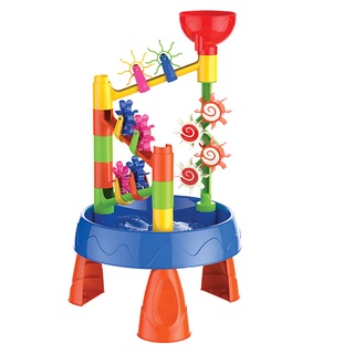 Waterwheel Funnel ชุดโต๊ะชายหาด Summer Beach Play ของเล่นเด็ก CMO019