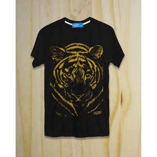 เสื้อยืด Gold Tiger สีดำ แบรนด์ VERz x DONt