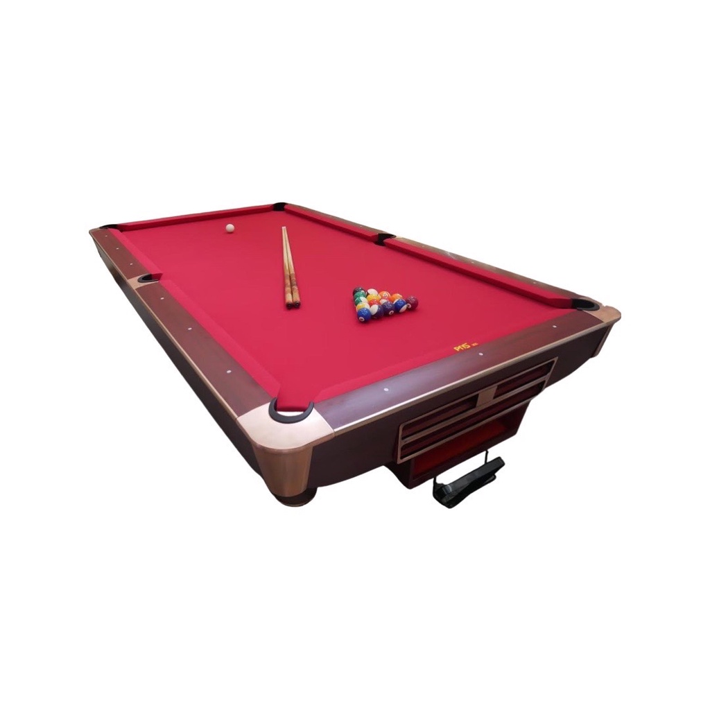 โต๊ะพูลหินชนวน 9ft ผ้าแดง Rosegold Pool table 9ft