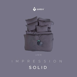 ชุดผ้าปูที่นอน รุ่น Impression Solid ขนาด  6 ฟุต พร้อมผ้านวม : LI-SD-10