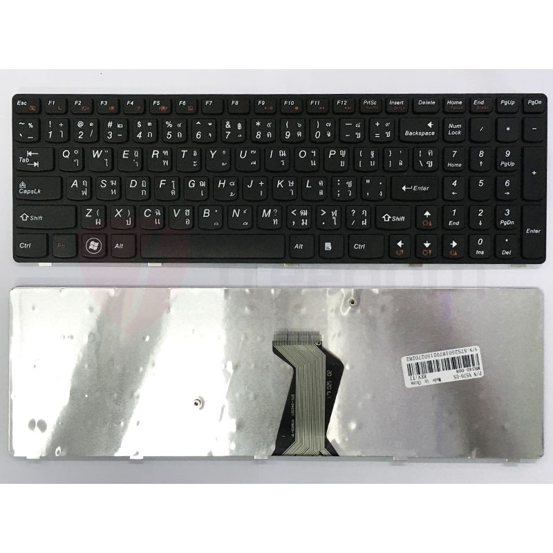 KEYBOARD IBM LENOVO Ideapad Y570 Y575 B570 B575 Z570 Z575 อังกฤษ