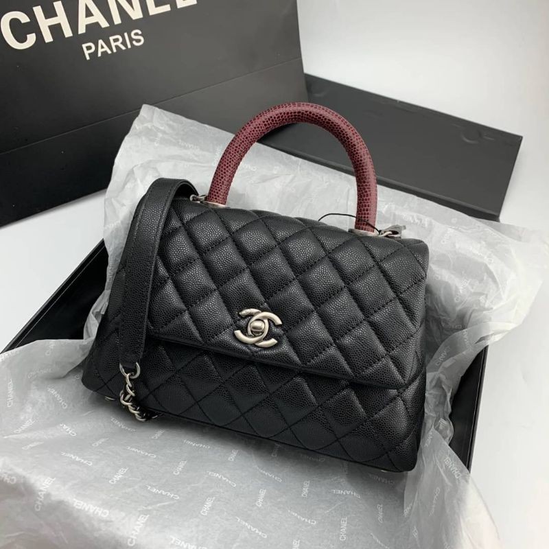 Chanel Coco Handle Bag 23cm Ghw Shopee Thailand