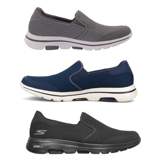 Skechers Collection สเก็ตเชอร์ส รองเท้าผ้าใบ รองเท้าลำลอง สำหรับผู้ชาย M Shoe Gowalk 5 216063 GRY / NVY / BBK  (2995)