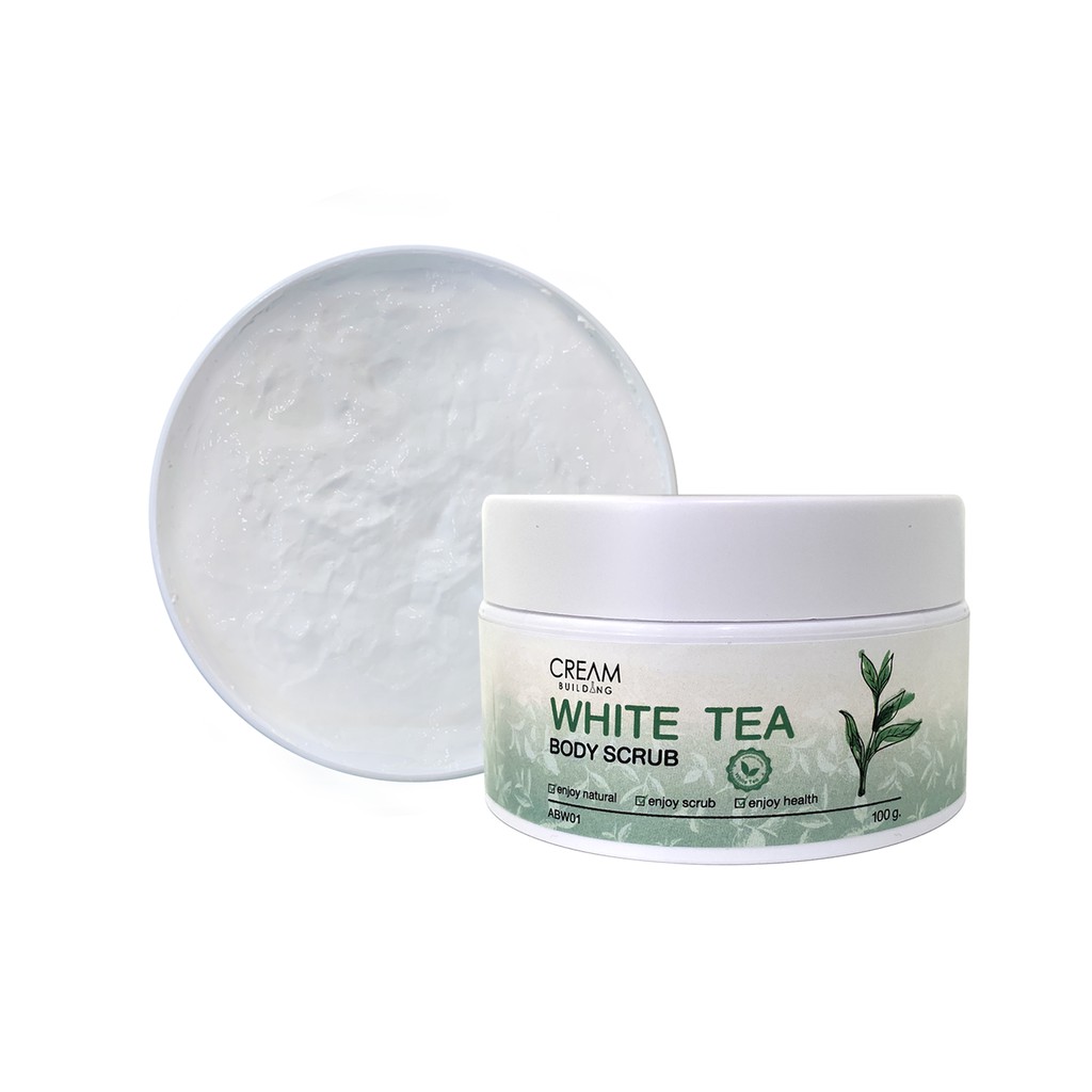 CREAM BUILDING ABW01 White Tea Body Scrub สครับชาขาว ที่อุดมไปด้วยสาร