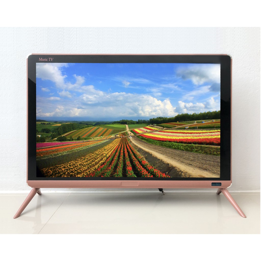 Evertech TV 24 นิ้ว LED ทีว คลาสสิก เก๋ สีชมพู พร้อมกระจก ทีวีแอลอีดี ...