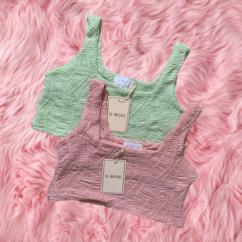 เสื้อกล้ามป้ายG-Rose/ผ้ายับ/งานแพลตตินั่ม/เสื้อหมาร้านดังแพลตตินั่ม