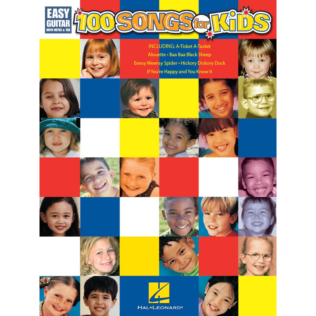 100 SONGS FOR KIDS Easy Guitar with Notes & Tab