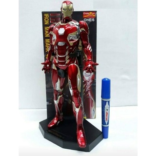 โมเดลสะสม  Avengers Iron Man MARK XLV MK45 - MRRH85 1/6 Scale Figure วัสดุ PVC พร้อมฐานตั้งโชว์ ขนาด 28 - 37 ซม. มีกล่อง