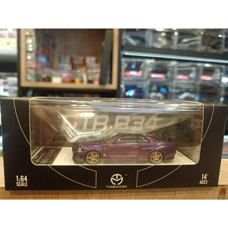 รถโมเดล NISSAN SkyLine GT-R R34 Z-TUNE Midnight Purple 1/64