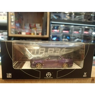 รถโมเดล NISSAN SkyLine GT-R R34 Z-TUNE Midnight Purple 1/64