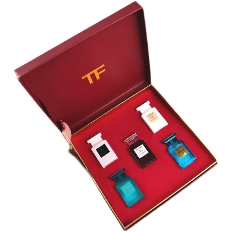 SUVI】[ของแท้] น้ำหอม TOM FORD TF Five-piece Perfume Red Gift Box Version  EDT *5 | Shopee Thailand