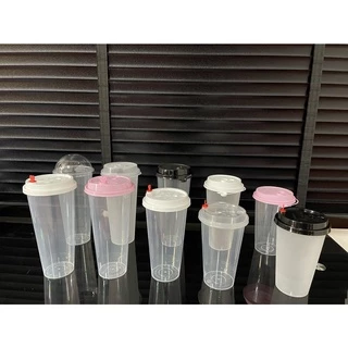 THCUPแก้วPPเนื้อแข็ง*ปาก90mm *ทรงสลิม 【แก้ว25ใบ】พลาสติกแข็ง เหมาะกับร้านชานมไข่มุก ร้านกาแฟพรีเมี่ยม