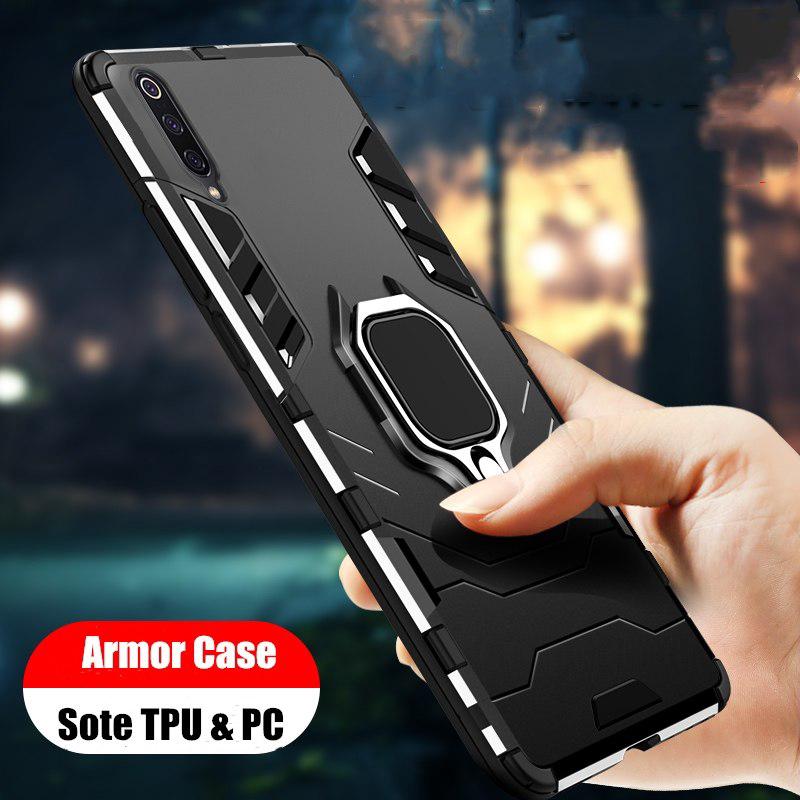 Samsung Galaxy A50 A30 A20 A7 2018 Shockproof Armor Stand Holder Car Ring Phone Case เคสโทรศัพท์มือถือสำหรับ