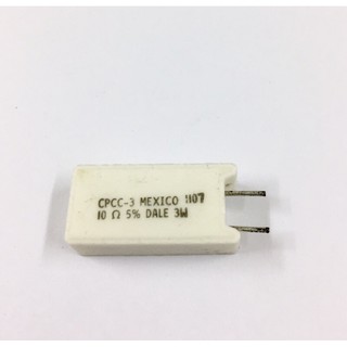 10ชิ้น 10 ohm 3W 5% Resistor ตัวต้านทาน 10 โอห์ม 3วัตต์ ค่าความผิดพลาด +-5% ตัวต้านทาน แบบกระเบื้อง หรือแบบ เซรามิก