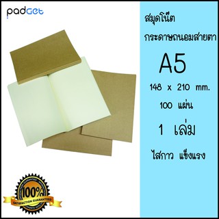 สมุดโน๊ตไม่มีเส้น กระดาษถนอมสายตา Green Read 100 แผ่น ขนาด A5 ไสกาว เหมาะสำหรับจดบันทึก และ วาดรูป