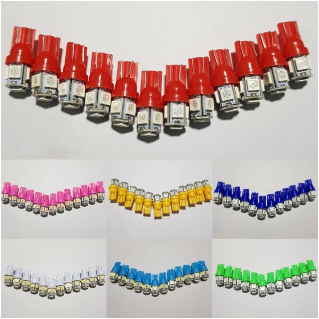 หลอดไฟหรี่  T-10 LED 5 หลอด ( ราคาถูกกกมากกก (สินค้าพร้อมส่งคุณภาพดีเยี่ยม)