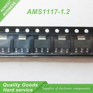 รีกูลาโต้แรงดันไฟฟ้า AMS1117-1.2 AMS1117 1.2V 1A SOT-223 50 ชิ้น