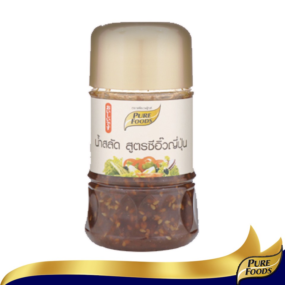 เพียวฟู้ดส์ น้ำสลัดซีอิ๋วญี่ปุ่น ขนาด 150 กรัม Pure Foods ผลิตจากซีอิ๋วญี่ปุ่นผสมกับงาคั่วพิเศษ