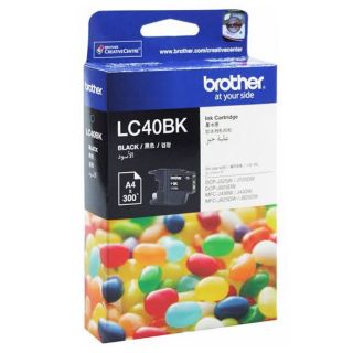 ตลับหมึกอิงค์เจ็ท LC-40BK ดำ Brother (ของแท้ศูนย์) บรรจุกล่อง