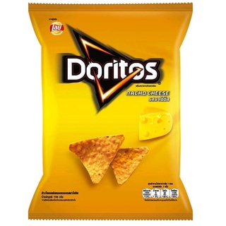 โดริโตส ข้าวโพดแผ่นทอดกรอบรสนาโชชีส Doritos Tortilla Nacho Cheese 58g