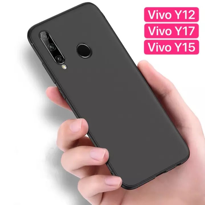 Case Vivo Y12 / Y15 / Y17 เคสนิ่ม tpu เคสสีดำ เคสซิลิโคน สวยและบางมาก