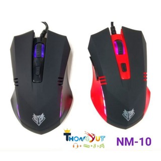 เม้าส์ NUBWO MOUSE USB. NM-10 (BLACK&amp;RED) NM-010