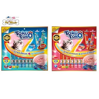 โทโร โทโร่ ขนมครีมแมวเลีย บรรจุ 24ชิ้น