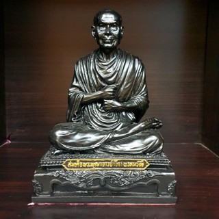 หลวงพ่อโต วัดระฆังฯ เนื้อนิลดำ สวยพรีเมี่ยม(หน้าตัก5นิ้ว สูง20ซม.)