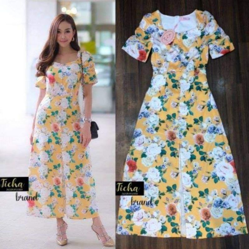 เดรสยาวงานป้าย Thicha