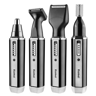 เครื่องโกนหนวด  Hair Trimmer เครื่องโกนหนวดไฟฟ้าไร้สาย อุปกรณ์โกนหนวด ตัดแต่งขน Kemei 4 IN 1 อย่างดี รุ่น KM-6630