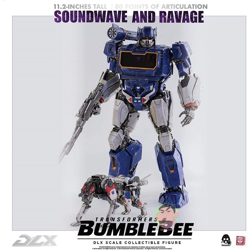 ThreeZero 3A Transformers DLX Soundwave And Ravage Completed Model