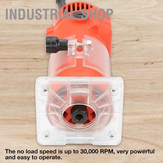 Industrial Shop 220V Wood Trim Router 6.35mm Collet Diameter Electric Hand Trimmer Woodworking Engraver Tool