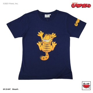 แตงโม (SUIKA) - เสื้อยืดคอกลม การ์ฟิล์ด ลายGARFIELD เกาะเสื้อ GF.O-047