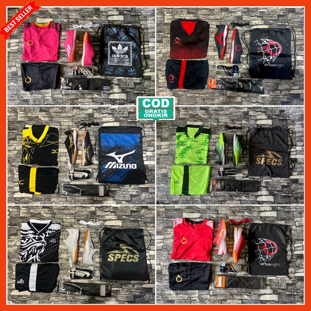 FUTSAL SHOES COMPLETE PACKAGE QUALITY / ใหม่ล่าสุด COMPLETE FUTSAL SHOES PACKAGE