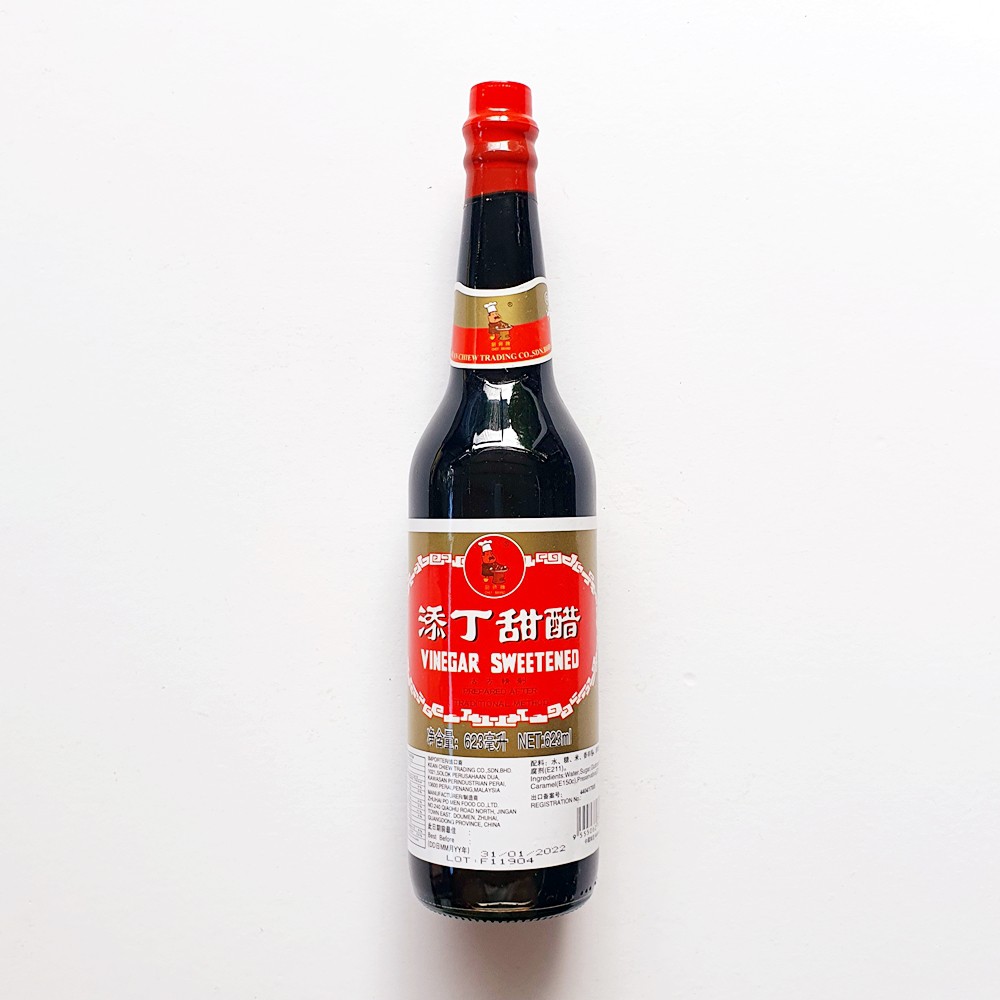น้ำส้มดำ(โอว์โฉ่) จากมลฑลเจ้อเจียง Chef Brand – Vinegar Sweetened Zhejiang  Vinegar 浙江  添丁甜醋  添丁甜醋 623ml
