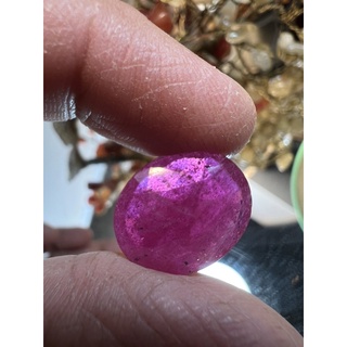 Africa Ruby Glass Filled 12 carats 14x17.50mm 1 pieces