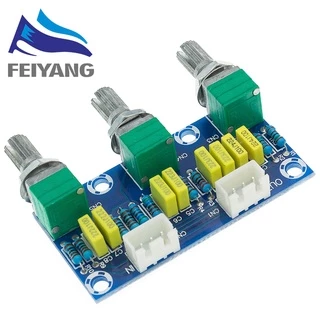 Xh-m802 บอร์ดโมดูลขยายเสียง พรีแอมป์ อิเล็กทรอนิกส์ PCB ปรับได้ เสียงสูงต่ํา Diy