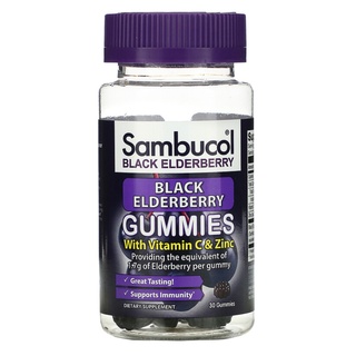 Sambucol, Black Elderberry with Vitamin C &amp; Zinc 30 Gummies