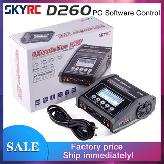 Skyrc D260 Dual Lipo อุปกรณ์ชาร์จแบตเตอรี่ DC พาวเวอร์ซัพพลาย 1S-6S