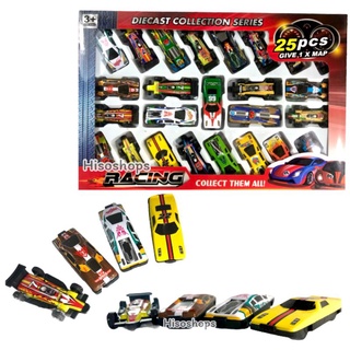 DIECAST COLLECTION SERIES เซ็ทรถทแข่ง รถเหล็ก 25 คัน น่าเล่นมากๆเลยค่ะ Toy world