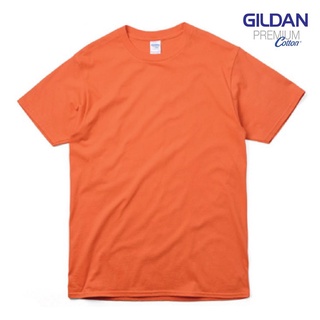 เสื้อยืด Gildan Premium สีส้ม