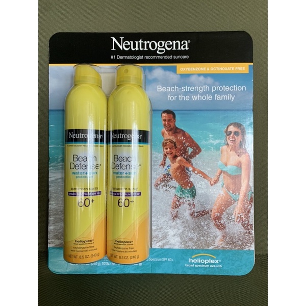 neutrogena beach defense subscreen spray broad spectrum spf60+